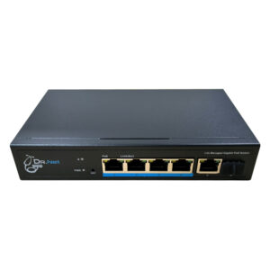 DrNET CSGE06S-4P-60W Switch PoE Gestionable 4 puertos Gigabit + 2 Uplink (RJ45+SFP) 60W