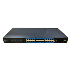 DrNET CSGE28L3-24P-370W Switch PoE Gestionable L3 24 puertos Gigabit + 4 SFP+ 10Gbps 370W