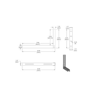 DrUTP DVRLOCKBOX-BRACKET Soportes Escuadra para DVRLOCKBOX