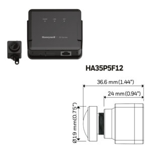 Honeywell HA35P5F12 Minicámara IP Pinhole FishEye 5 MP 1,22 mm H.265