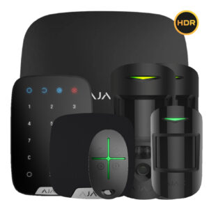 Ajax Hub 2 Kit Negro — Hub 2 + 2×MotionCam HDR PHOD + MotionProtect + SpaceControl + KeyPad + HomeSiren