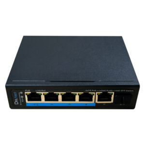DrNET ISFE06-4P-90W Switch PoE Industrial 6 puertos (4xPoE 10/100 + 1xRJ45 Gigabit + 1xSFP Gigabit) 90W No Gestionable