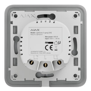 Ajax LightSwitch LightCore 1-gang Jeweller — Interruptor Simple