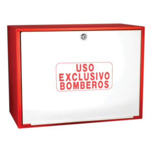 SIEX IPF-41 Cofre de Superficie Rojo / Puerta Ciega Blanca — Toma de Fachada Columna Seca
