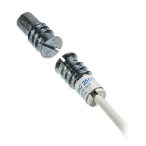 Alarmtech MC 255 — Contacto magnético con tornillo rotativo, cable de 2 m
