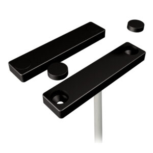 Alarmtech MC740-PE-BL Contacto Magnético NC Plástico Negro Cable Blanco 2 m