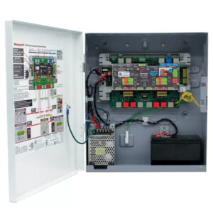 Honeywell MPA4MPSE – Controlador de accesos 4 puertas con caja metálica y fuente de alimentación