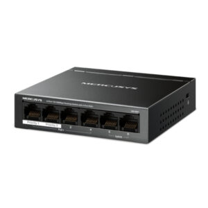 Mercusys MS106P Switch 6 puertos 10/100 Mbps con 4 puertos PoE+