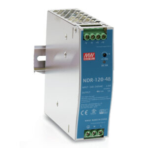 Mean Well NDR-120-48 Fuente de Alimentación Conmutada Carril DIN 120W 48Vcc