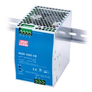 Mean Well NDR-480-48 Fuente de Alimentación Conmutada Carril DIN 480W 48Vcc