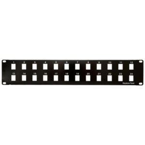 DrUTP Patch Panel Rack 19" 1U 24 Puertos para Keystone