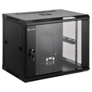 DrUTP RACK9U600450 — Armario Rack Mural 19" 9U 600×450 con Bandeja, Regleta y Ventilador