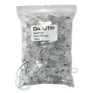 DrUTP RJ45 Conector CAT.5e Transparente (Bolsa 100 uds.)