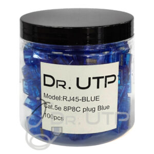 DrUTP RJ45-BLUE Conector RJ45 CAT.5e Azul (Tarro 100 uds.)