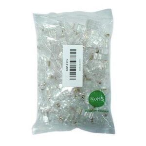 DrUTP RJ45-CAT6 – Conector RJ45 CAT.6 Transparente (Bolsa 100 uds.)