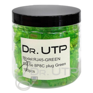 DrUTP RJ45-GREEN Conector RJ45 CAT.5e Verde (Tarro 100 uds.)