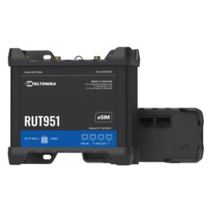 Teltonika RUT951 PoE+ (PSU) — Router Industrial 4G LTE 2×SIM eSIM Wi-Fi 4 4×RJ45 PoE+
