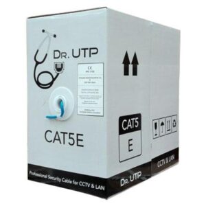 DrUTP UTPCAT5E-305 Bobina 305 m Cable UTP CAT5e 0,50 mm CPR Cubierta PVC Azul