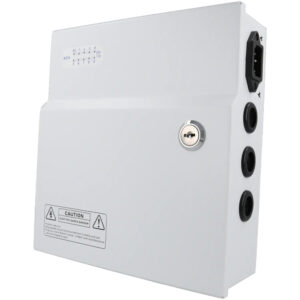 MOVOK ACCESSORIES VK-12VDC10A-BOX-BAT Fuente de Alimentación DC 12V 10A con Función SAI