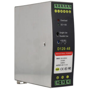 MOVOK ACCESSORIES VK-48VDC2,5A-DIN Fuente de Alimentación DC 48V 2,5A Carril DIN