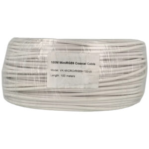 MOVOK ACCESSORIES VK-MICRO/RG59-100-W — Cable coaxial micro RG59 100 m blanco