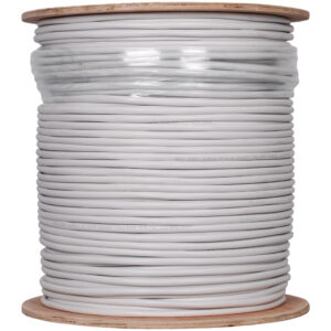 MOVOK ACCESSORIES VK-MICRO/RG59-DC-300-W Cable Micro RG59 + Alimentación 300 m Blanco