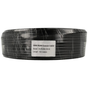 MOVOK ACCESSORIES VK-RG59-100-B Cable Coaxial 100 m Negro