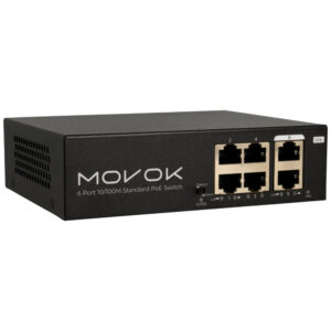 MOVOK ACCESSORIES VK-SWITCH-0604POE-65 Switch 6 Puertos con 4 PoE
