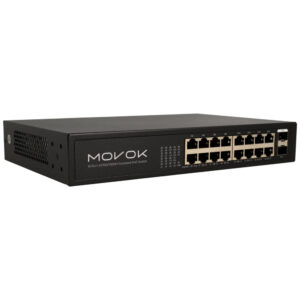 MOVOK ACCESSORIES VK-SWITCH-1816POE-250-G Switch 18 Puertos con 16 PoE Gigabit