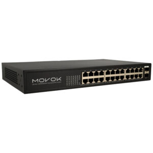 MOVOK ACCESSORIES VK-SWITCH-2624POE-250-G Switch 26 puertos con 24 puertos PoE
