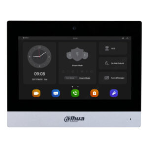 Dahua VTH8A21KMS-CW Monitor Interior 7″ WiFi PoE con Cámara Frontal Negro