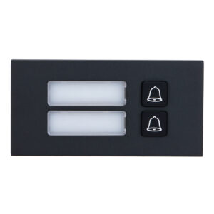 Dahua VTO4202FB-MB2 Módulo de 2 Botones para Videoportero IP Serie VTO4202FB-X Negro