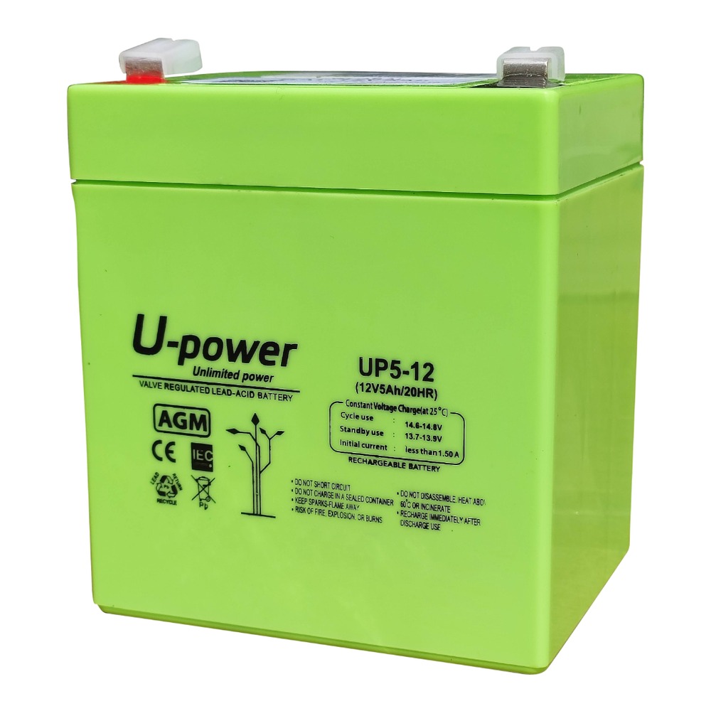 Global BAT-12V5Ah Batería de plomo-ácido AGM regulada por válvula (VRLA), uso standby