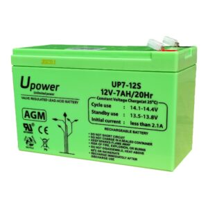 Global BAT-12V7Ah Batería de plomo-ácido regulada por válvula (VRLA), tecnología AGM
