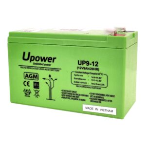 Global BAT-12V9Ah Batería de plomo-ácido AGM regulada por válvula (VRLA), uso general/standby y cíclico