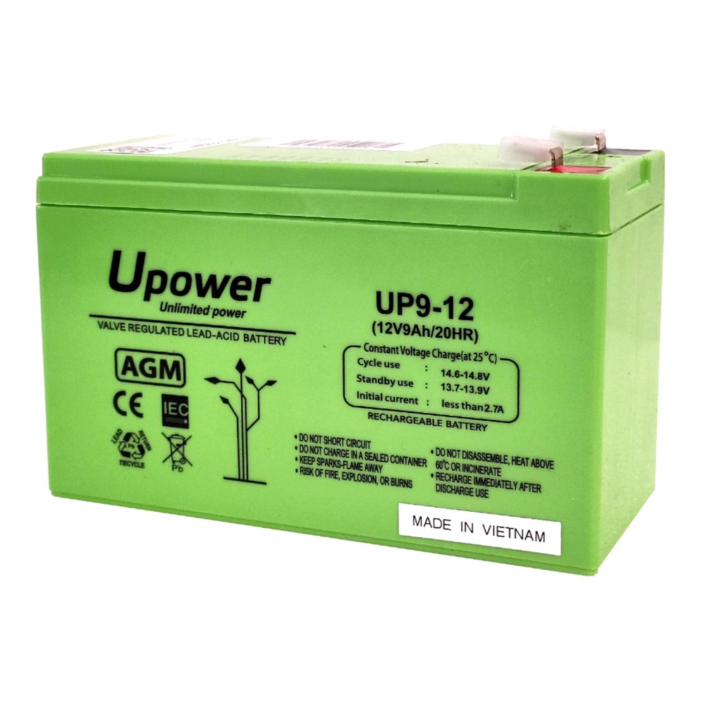 Global BAT-12V9Ah Batería de plomo-ácido AGM regulada por válvula (VRLA), uso general/standby y cíclico