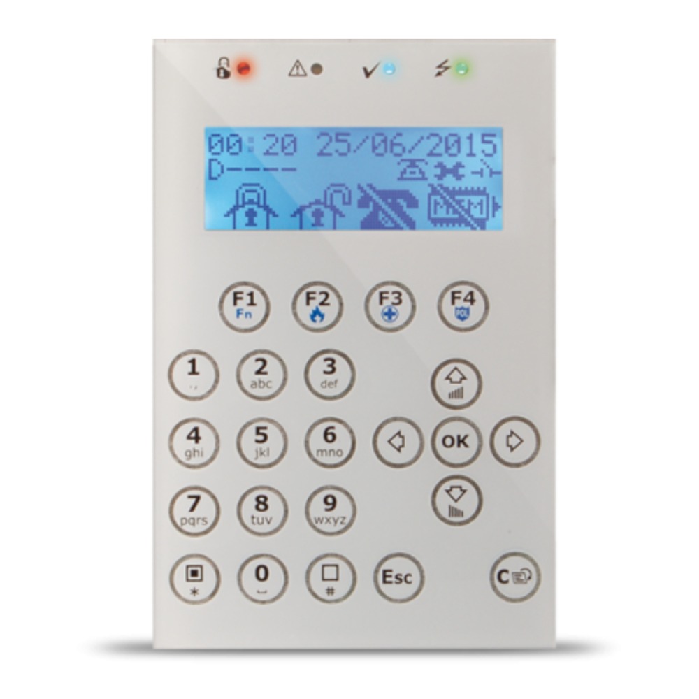 INIM CONCEPT-WH Teclado LCD táctil para central de intrusión / antirrobo