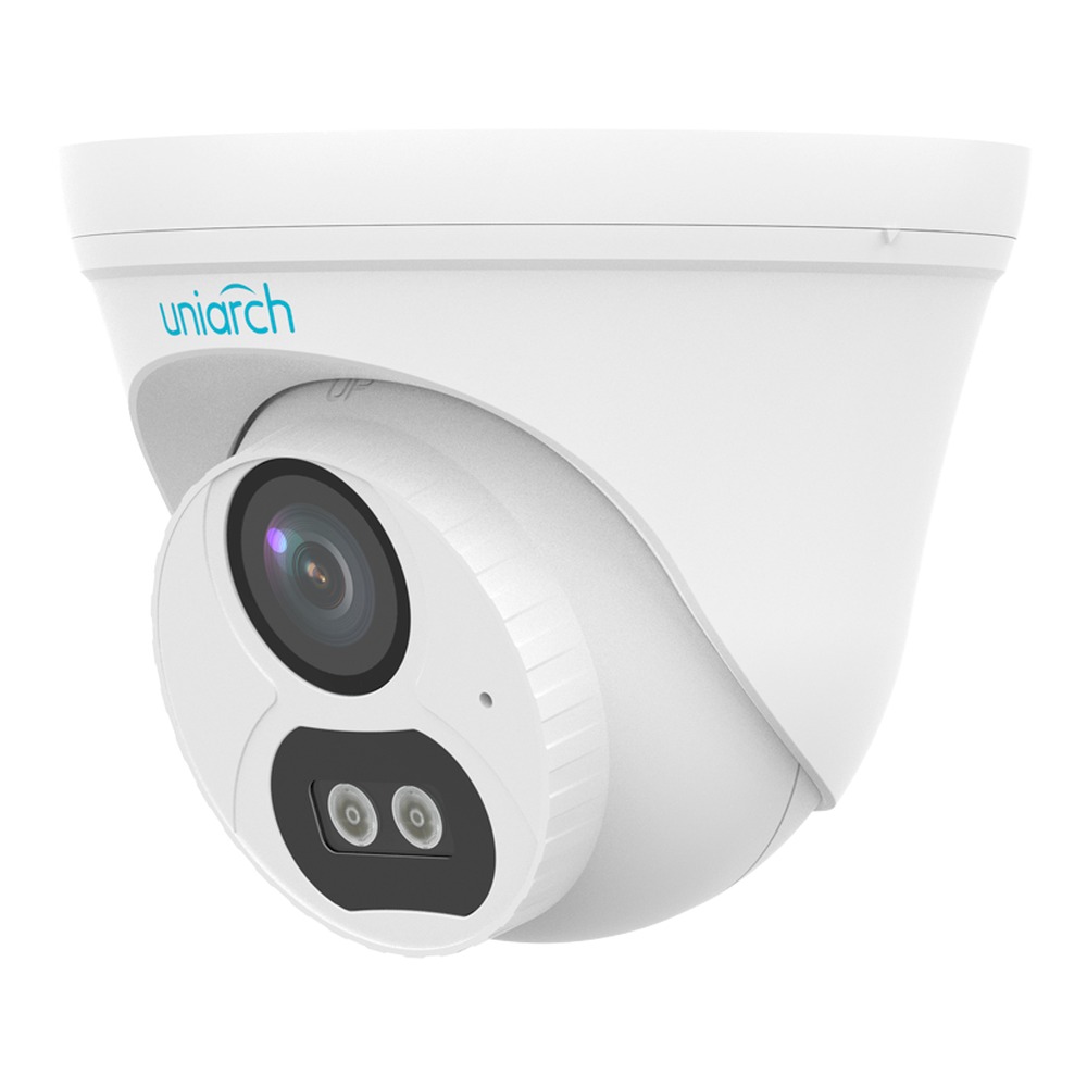 Cámara Turret IP Uniarch IPC-T132-AF28-DL-ECO 2MP