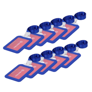 Avant 10XCARD-HOLDER-V-BLUE Porta-tarjetas RFID vertical silicona azul — Pack 10 ud.