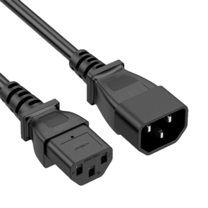 Cable de alimentación IEC C14 macho a C13 hembra 250 V / 10 A 2 m negro