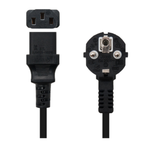 Cable de alimentación CEE7 macho a C13 hembra 5 m negro 18 AWG