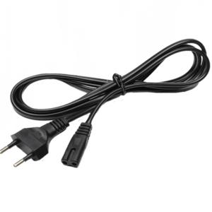 Cable de alimentación AC-EU-C7 con enchufe europeo Tipo F a conector C7 250 V/2,5 A 150 cm negro