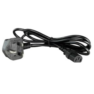 Cable a enchufe UK 3 pines con fusible 250VAC 13A 140 cm