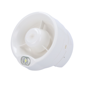 Advanced ADV-AXIS-CWSV/W Sirena y Flash Convencional EN54 100dB Blanca
