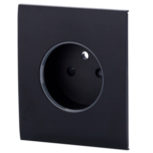 Ajax AJ-CENTERCOVER-SMART-E-B Tapa central para enchufe inteligente tipo E negra