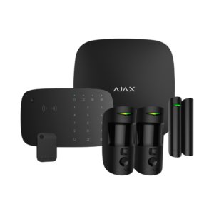 Ajax AJ-HUB2KIT4G-DP-PHOD-KPD-B Kit de Alarma Profesional Grado 2 Ethernet + Dual SIM 4G Negro