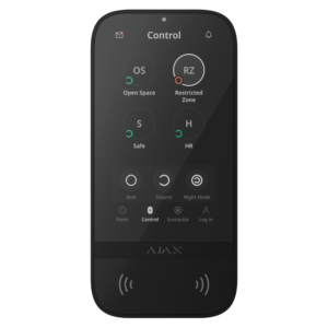 Ajax Superior KeyPad TouchScreen G3 Jeweller — Teclado táctil RFID inalámbrico Grado 3 Negro