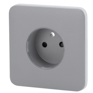 Ajax AJ-SOLOCOVER-SMART-E-GRE Tapa frontal para enchufe inteligente tipo E color gris
