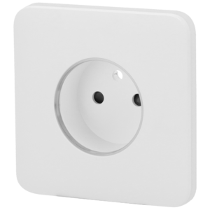 Ajax SoloCover Smart Tipo E – Tapa frontal para enchufe inteligente, color blanco