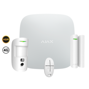 Ajax StarterKit Cam HDR 4G Kit de alarma Grado 2 con PIRCAM HDR, contacto magnético y mando